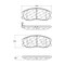 Centric Parts SEMI-METALLIC BRAKE PADS W/HARDWARE 104.1678 - alternate 5